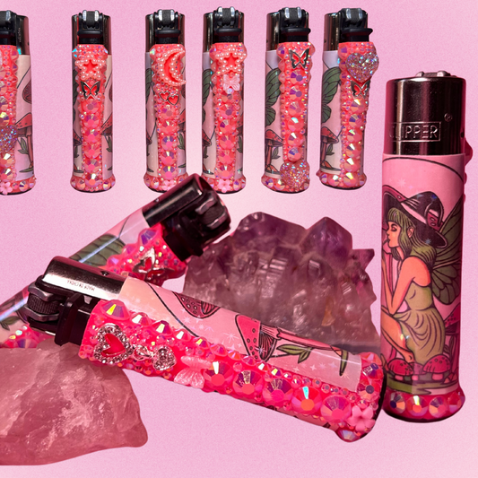 Fairy Witch Bedazzled Lighter